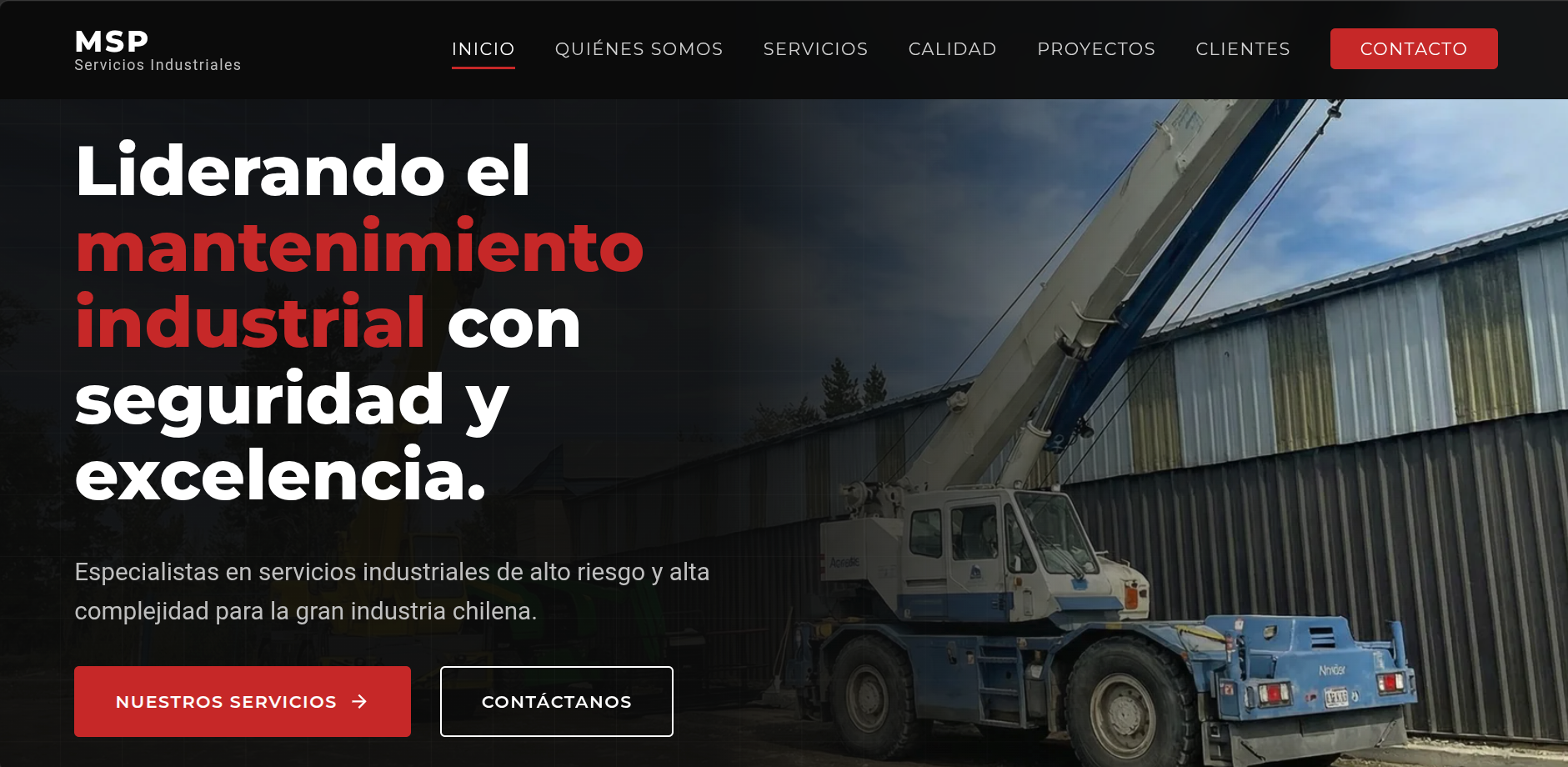 Sitio para MSP Services